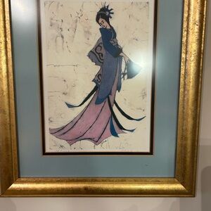 Framed Art with Elegant Figure